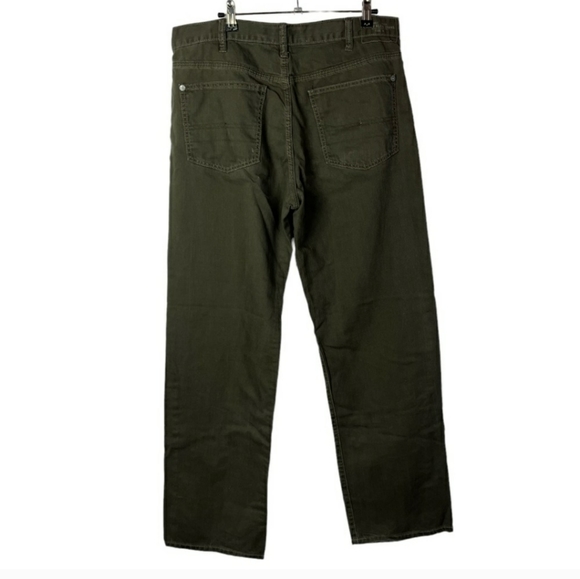 Calvin Klein Dark Green Straight Leg Jeans 36 X 32 - Picture 2 of 4